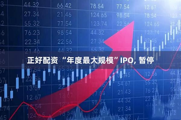 正好配资 “年度最大规模”IPO, 暂停
