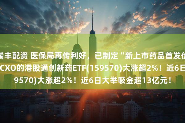 瑞丰配资 医保局再传利好，已制定“新上市药品首发价格机制”！完全剔除CXO的港股通创新药ETF(159570)大涨超2%！近6日大举吸金超13亿元！